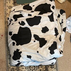 Monochrome Cow Pattern Duvet Cover and Duvet
